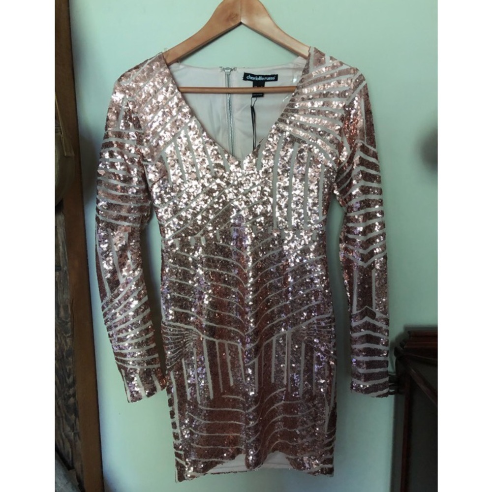 Charlotte Russe Pink Sequin Dress - NWT
